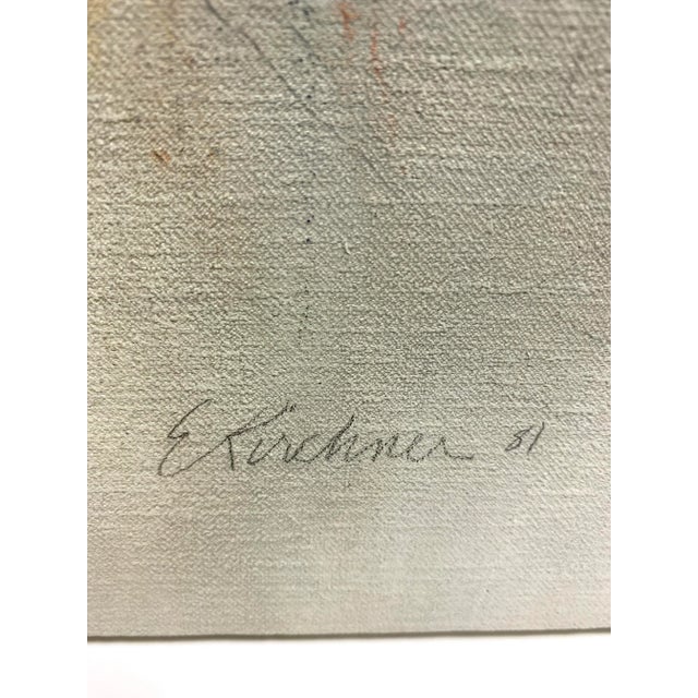 1980s Mid Century Impressionist Style Portrait Painting For Sale - Image 5 of 10