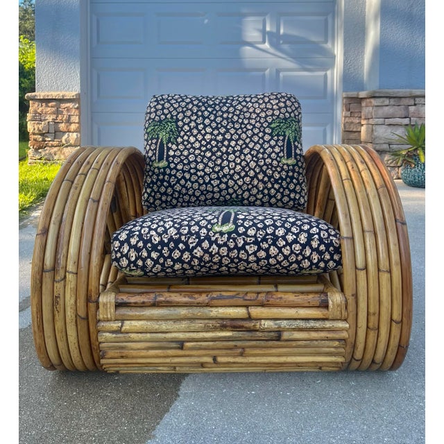 1960s Six-Strand Pretzel Lounge Chair | in Paul Frankl Style For Sale In Tampa - Image 6 of 12