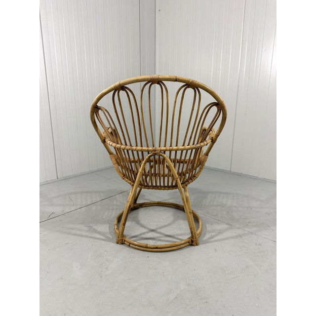 1960s Rattan Chair by Rohé Noordwolde, Netherlands, 1960s For Sale - Image 5 of 14