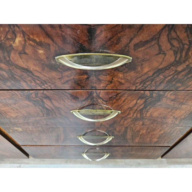 Art Deco Sideboard in Walnut and Blond Walnut, 1950 For Sale - Image 10 of 18