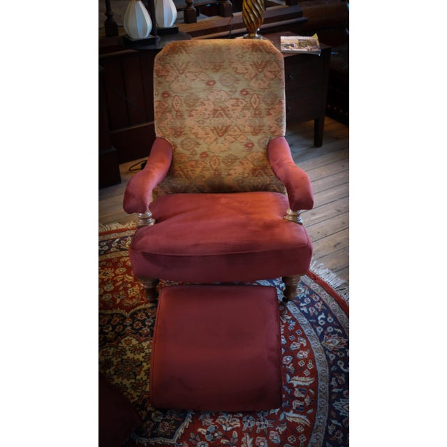 Kilim Byron Steamer Armchairs and Ottomans by John Sankey, 2010s, Set of 4 For Sale - Image 10 of 18