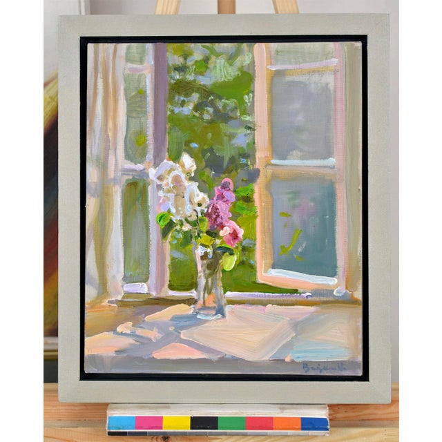 Valery Bayda, By the Window, 2025, Oil on Canvas & Cardboard, in Very Good conditions. Designed from 2000 This piece has...
