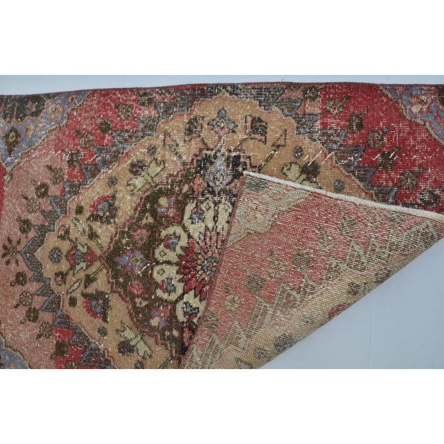 1950s Geometric Bohemian Area Carpet For Sale - Image 10 of 10