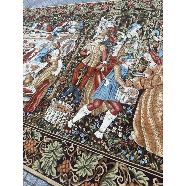 Aubusson Style Jacquard Tapestry, 1980s For Sale - Image 17 of 18