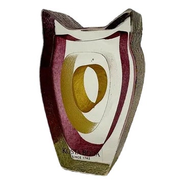 Small Sculpture Owl Night Eyes by Berta Vallien for Kosta Boda, Sweden For Sale