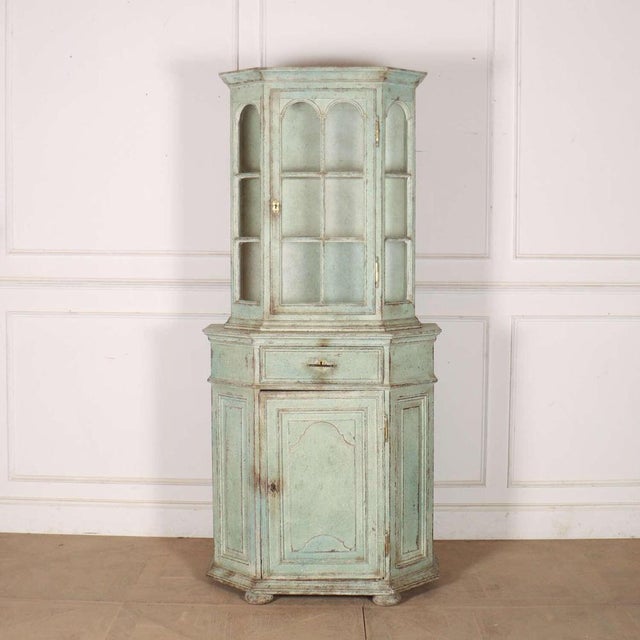 18th Century Painted Dutch Display Cabinet For Sale - Image 16 of 16