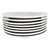 1970s Modern Alföldi Blue Band Alf5 Hungarian Porcelain Rimmed Soup Bowls, Set of 8 For Sale - Image 4 of 10