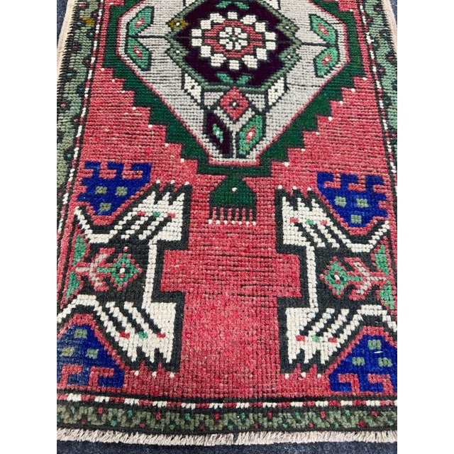 Contemporary Turkish Yastik Rug 1'8" x 3' For Sale - Image 3 of 5
