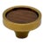 Hickory Chair Co Knob Wood/Brass For Sale
