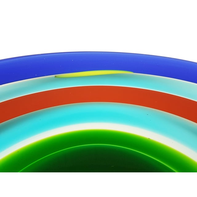 Vintage Murano Glass Plate by Berit Johansson for Salviati, 1991 For Sale - Image 9 of 12