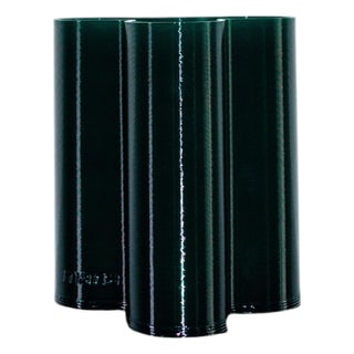 Forest Green Splash Vase by Mana For Sale