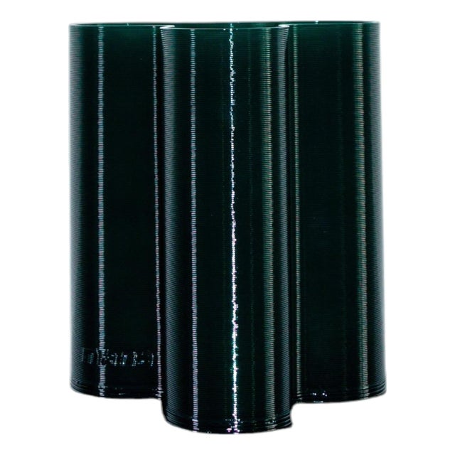 Forest Green Splash Vase by Mana For Sale