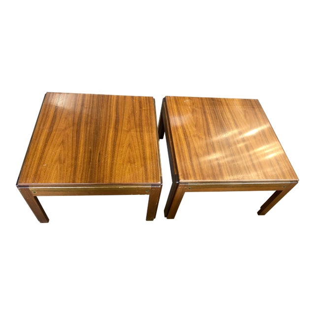 20th Century Danish Mahogany End Tables - a Pair For Sale