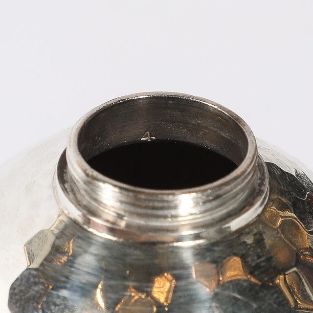 Aesthetic Movement Signed Whiting Sterling Silver Ball-Form Scent Flask For Sale - Image 11 of 12