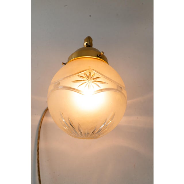 Historisticist Wall Lamps with Cut Glass Shades, Vienna, Austria, 1890s, Set of 2 For Sale - Image 14 of 18