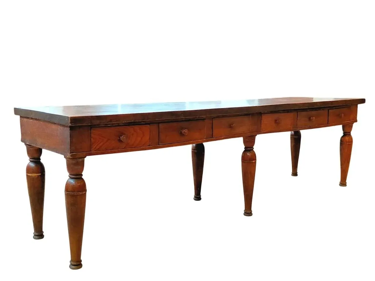 Large Antique 6-Legged Table, Early 1800s | Chairish
