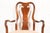 Wood Henkel Harris Style Queen Anne Solid Mahogany Dining Chairs, Set of Four For Sale - Image 7 of 11