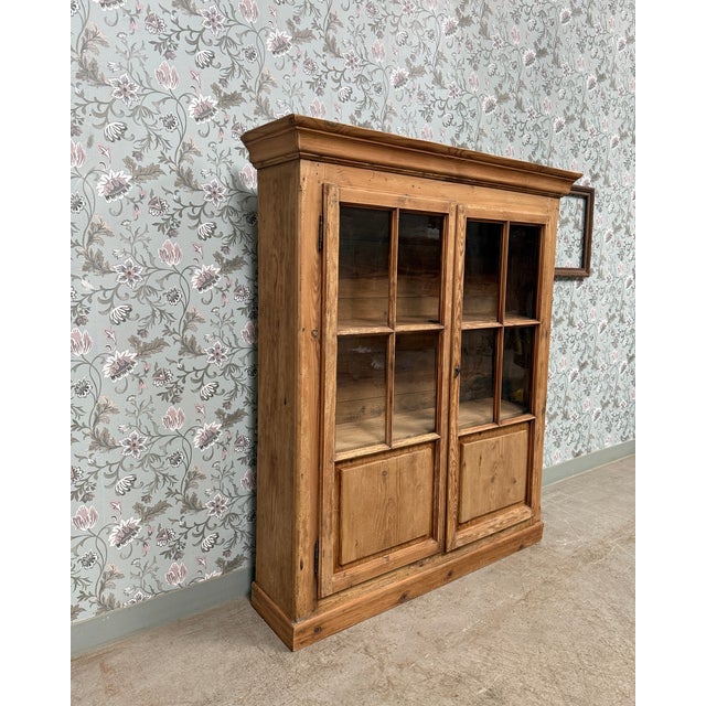 Antique Pine Display Cabinet, 1890s For Sale - Image 5 of 9