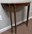 American Federal Inlaid Mahogany Wall-Mounted Demi-Lune Pier Table With Radiating Fan Inlay and Stringing, Circa 1800 For Sale - Image 4 of 18