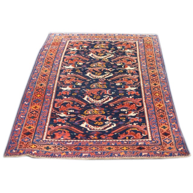 Antique Caucasian Bijov Rug 3'11'' x 5'10'' For Sale - Image 9 of 12