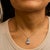 .925 Sterling Silver Blue Topaz and Diamond Accent Textured Pendant Necklace - 18" Inches For Sale - Image 4 of 5