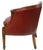A very hard to find Hepplewhite / Sheraton style sofa form in a rich red leather and figured walnut legs and detail. The...