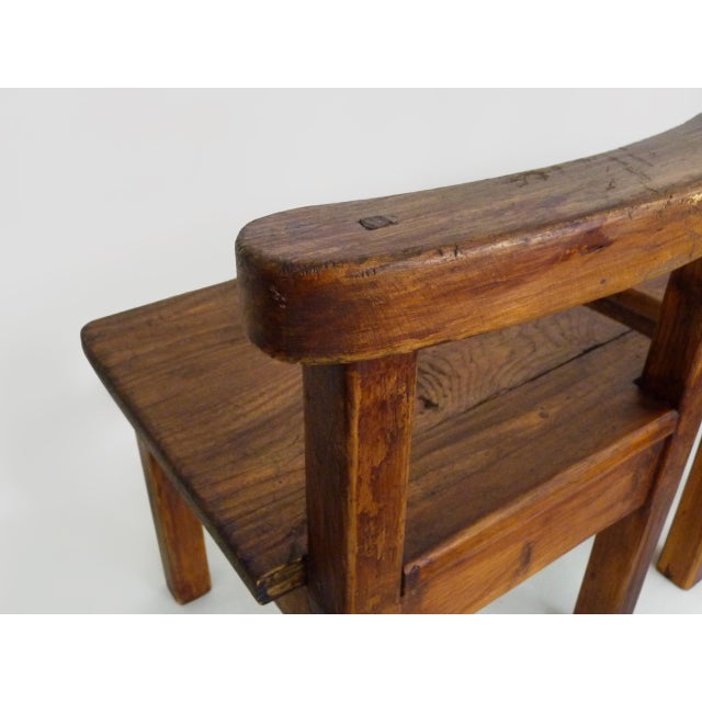 Wood Brutalist Chairs in Wood, 1960s, Set of 2 For Sale - Image 7 of 10