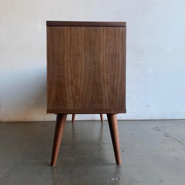 Walnut Record Holder Compact Version For Sale - Image 9 of 11