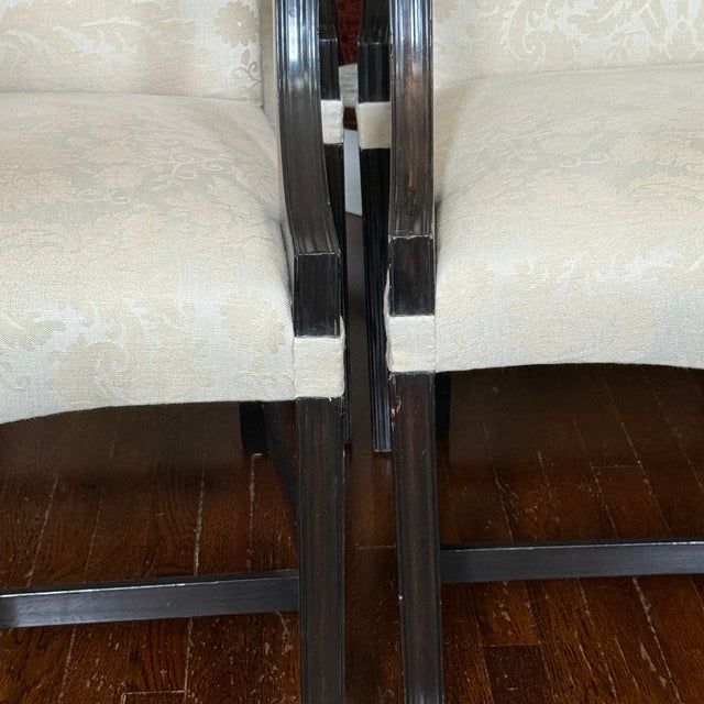 Set of 6 Rose Tarlow Melrose House Chippendale Arm Chairs For Sale - Image 15 of 18