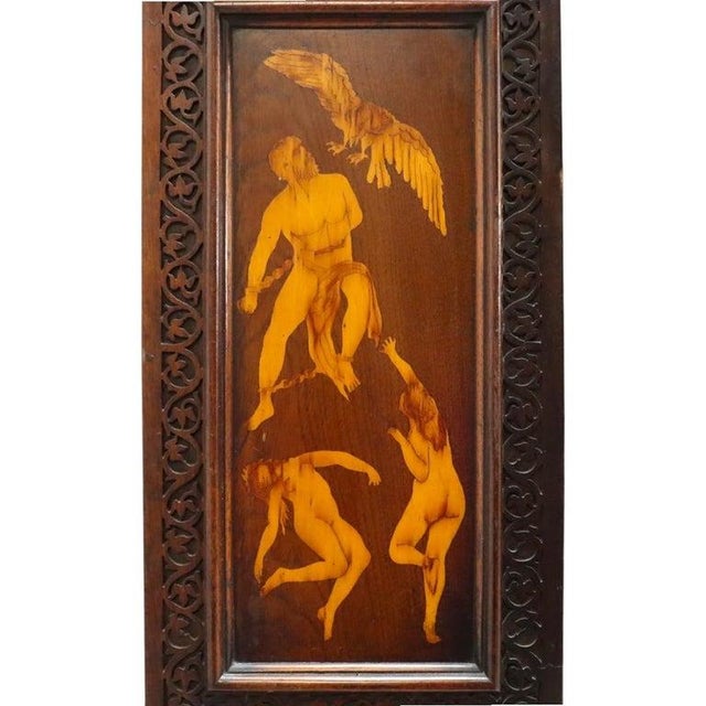 This antique bookcase, crafted from rich walnut, dates to approximately 1890. It features a classical design with...