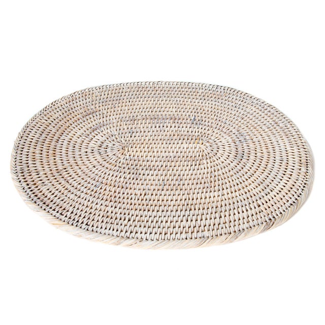 Artifacts Rattan Oval Placemat For Sale In Houston - Image 6 of 6