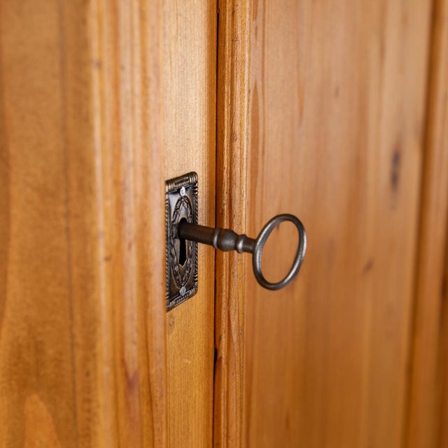 Softwood Pantry Cabinet with 3 Drawers For Sale - Image 4 of 8