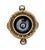 Mid 20th Century Large Neoclassical Black & Gilt Urn Centerpiece Bowl With Figural Handles For Sale - Image 4 of 9