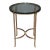 Brass Directoire Style Glass Top End Table For Sale