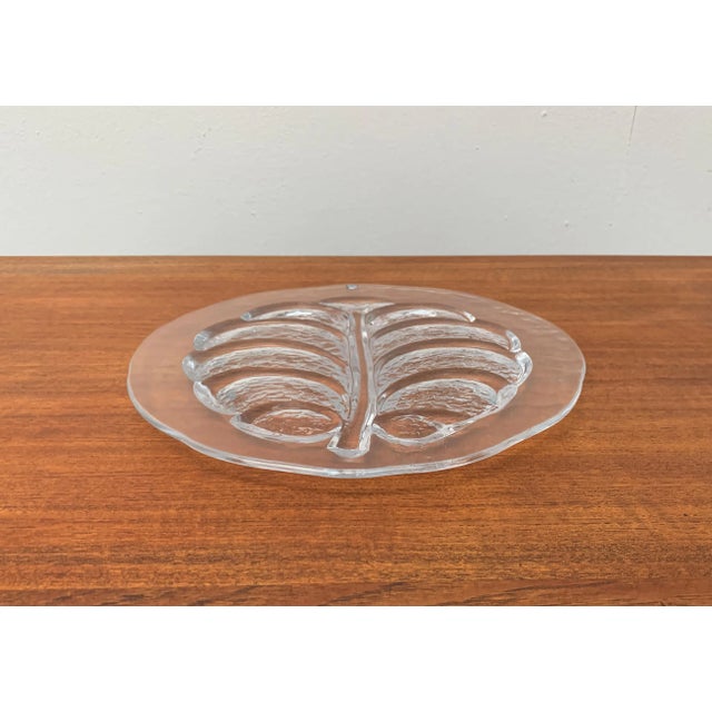 Large Vintage Swedish Glass Plate from Orrefors For Sale - Image 17 of 18