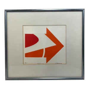 1970s Bold Original Etching by Jean Sariano
