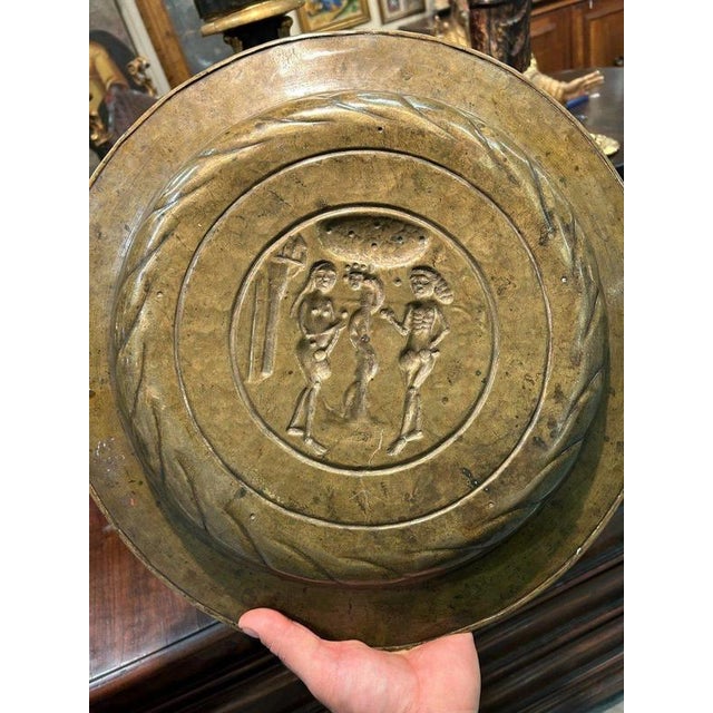 16th Century Embossed Copper Display Plate, Nuremberg For Sale - Image 5 of 8