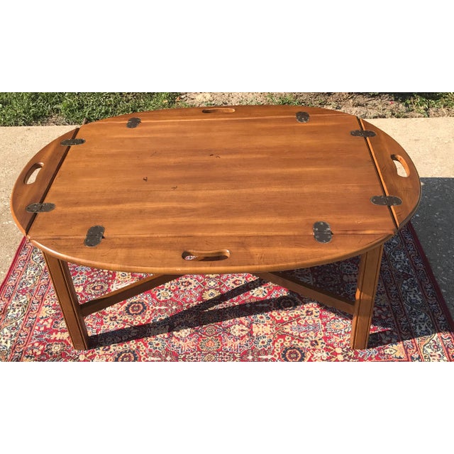 Vintage Ethan Allen Butler's Tray Coffee Table Chairish