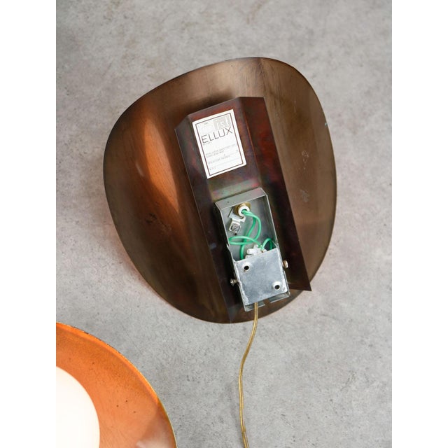Vintage German Wall Lamps in Copper Plating from Ist Ellux, 1980s, Set of 2 For Sale - Image 11 of 14