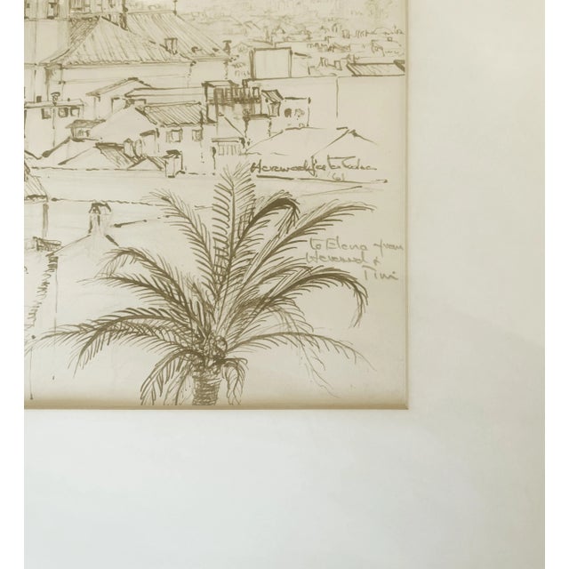 1960s Original "European Skyline" by Hereward Lester Cooke For Sale - Image 4 of 6