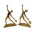 Mid-Century Modern Mid Century Modern Abstract Brass Tennis Player Bookend Set of 2 For Sale - Image 3 of 14