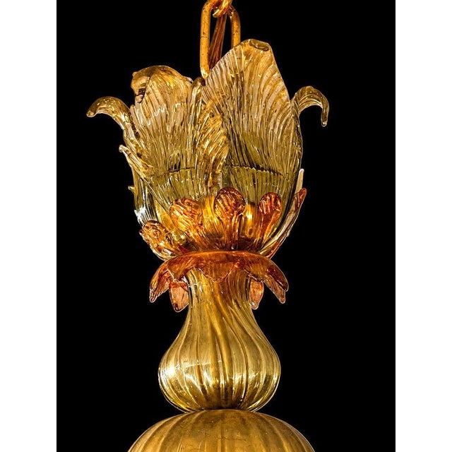 Murano Glass Chandelier, 1950s For Sale - Image 12 of 18