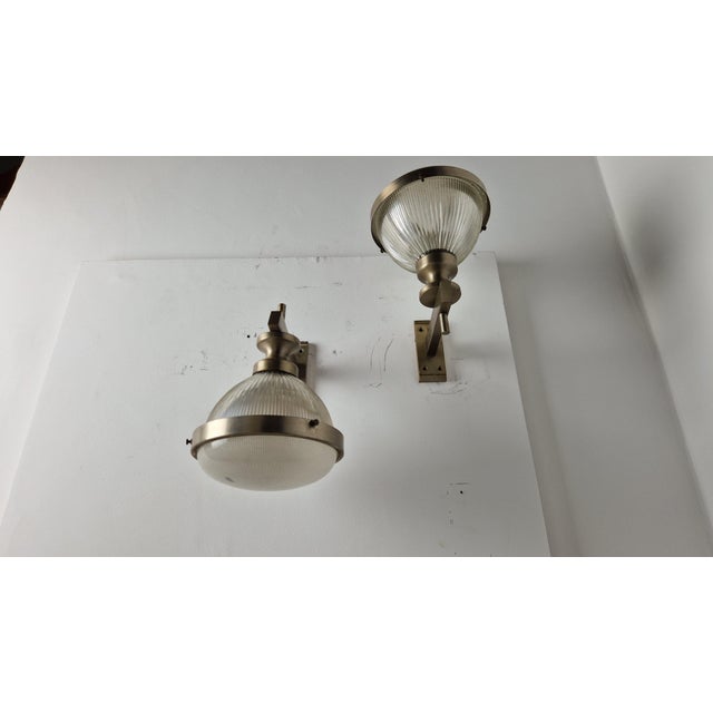 Vintage Chrome Wall Lights with Fresnel Glass, 1960s, Set of 2 For Sale - Image 13 of 14
