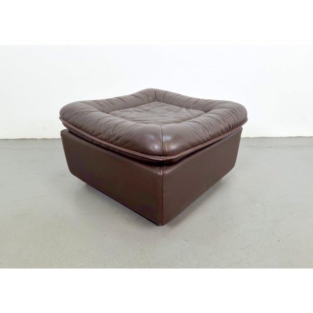 Mid-Century DS 11 Ottoman in Brown Leather from de Sede, Switzerland, 1960s For Sale - Image 9 of 9