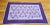 Violet Vintage Pennsylvania Amish “Block and Star” Hand-Stitched Cotton Quilt For Sale - Image 8 of 12