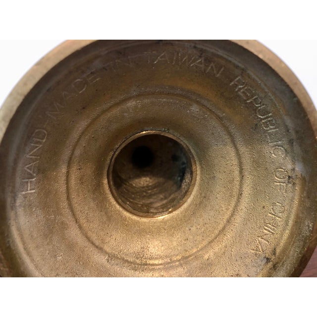 Final Price! MidCentury HandMade in Taiwan Republic of China Brass