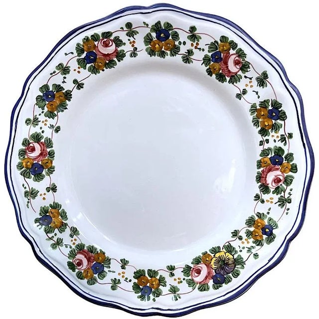 Traditional Rosa Salad Plate, Simplified For Sale - Image 3 of 3