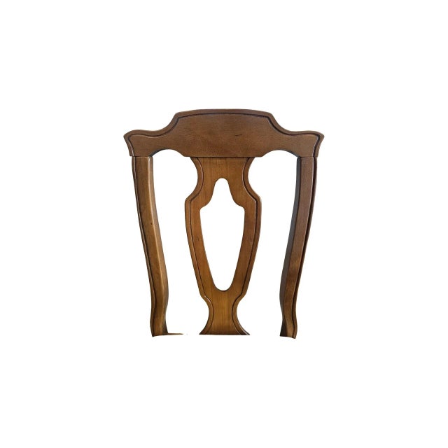 Set of 5 Vintage Chippendale-Style Dining Chairs With Upholstered Seats (Very Nice) For Sale - Image 9 of 10