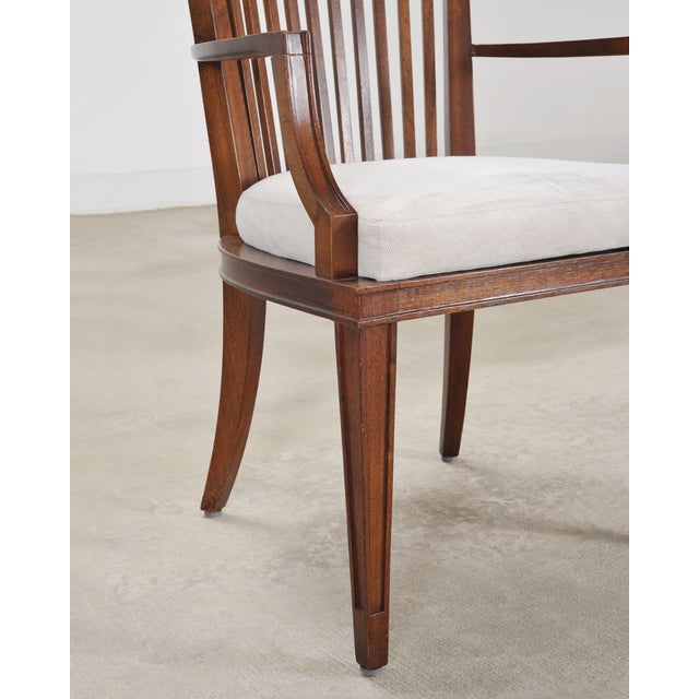 Set of Six Barbara Barry for Baker Spindle Back Dining Chairs For Sale - Image 13 of 18