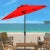 Conjure images of dining al fresco at a romantic café on the Riviera with this ravishing red Ortega Umbrella. Keep cool on...